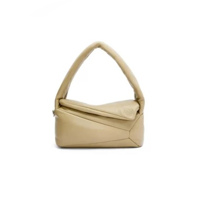 LOEWE PUFFER PUZZLE HOBO BAG IN SHINY NAPPA LAMBSKIN A510J67X13-354 (28*10*14cm)